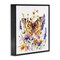 Stupell Industries Garden Flowers & Butterfly Framed Giclee Wall Art Design by LSR Design Studio